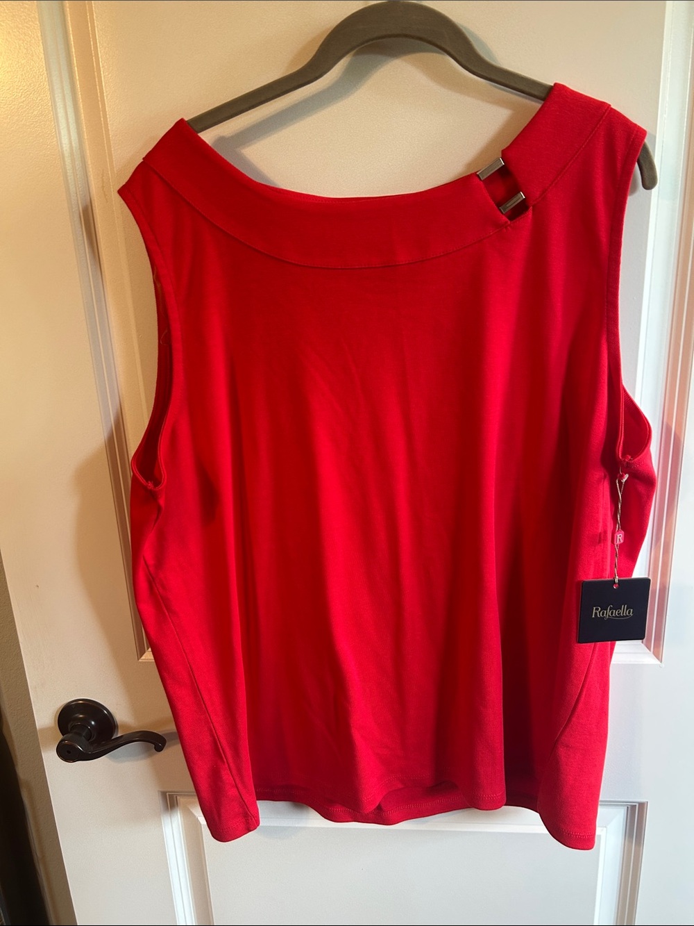 Rafaella Red tank with silver detail 0104